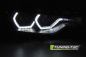 Preview: LED Angel Eyes Scheinwerfer für BMW 3er F30/F31 Lim./Touring 15-18 schwarz dynamisch